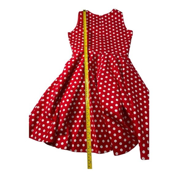 BlackButterfly Kids ‘Audrey’ Vintage Polka Dot 50’s Dress Red & White Sz 11-12 - Picture 7 of 12